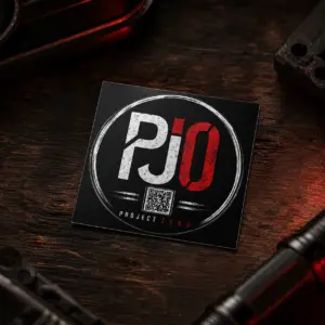 pjo Zero aufkleber schwarz