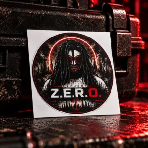 Aufkleber rund project Z.E.R.O. Motiv