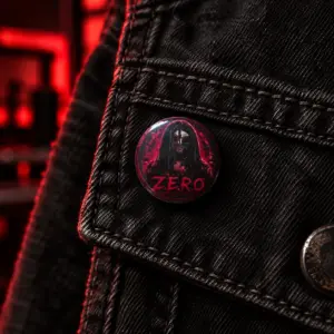 Button project Z.E.R.O. Motiv rund