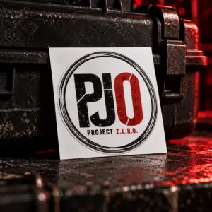 PJO Sticker im roten Industrieglanz